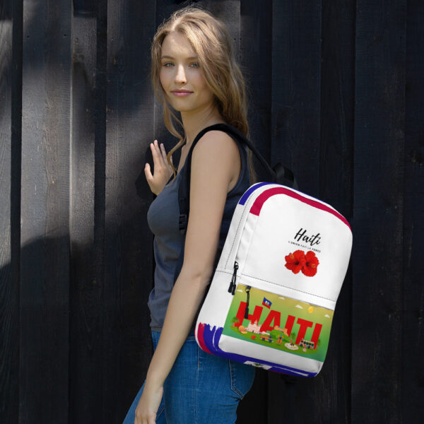 Haiti backpack-white