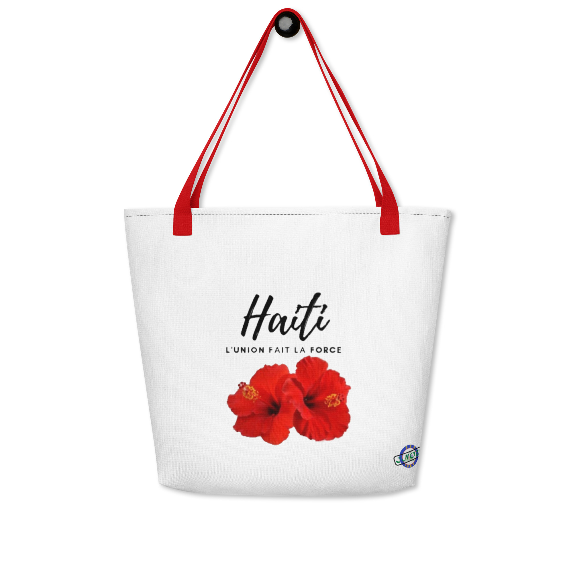 Haiti Large Tote Bag With Pocket