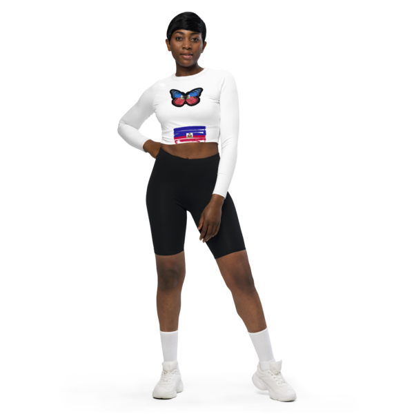 Haiti long-sleeve crop top - Image 6