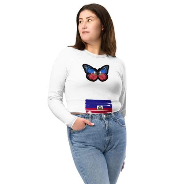 Haiti long-sleeve crop top - Image 5